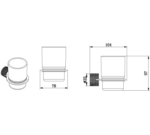 Стакан Allen Brau Priority 4.0 6.31С02-BN никель браш