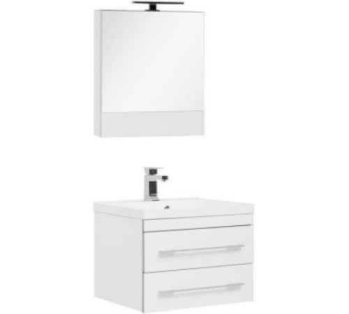 Комплект мебели для ванной Aquanet Верона 60 белый (подвесной 2 ящика)