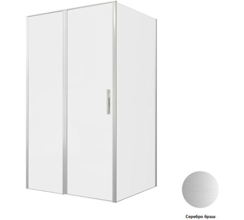 Душевой уголок Allen Brau Priority 120x100 3.31032.BA + 3.31047.BA серебро браш