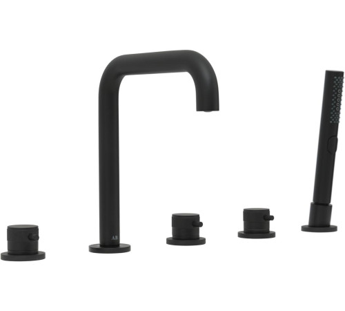 Смеситель на борт ванны Allen Brau Priority 5.31007-31 (с внутренней частью) черный матовый