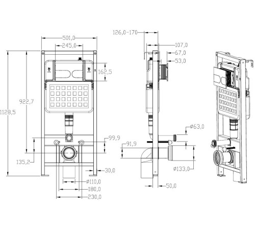 Инсталляция для унитаза Allen Brau EVO 9.1EV00.20 белый