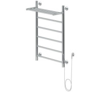 Полотенцесушитель электрический Aquanet Mauro 80х50 Тэн справа , с полкой