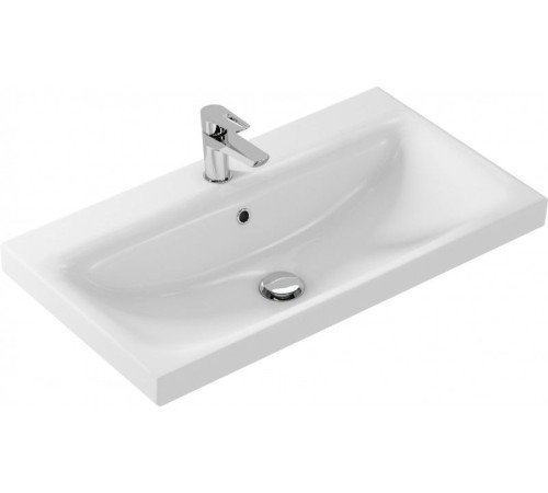 Тумба под раковину Aquanet Беркли 80 белый/дуб рошелье