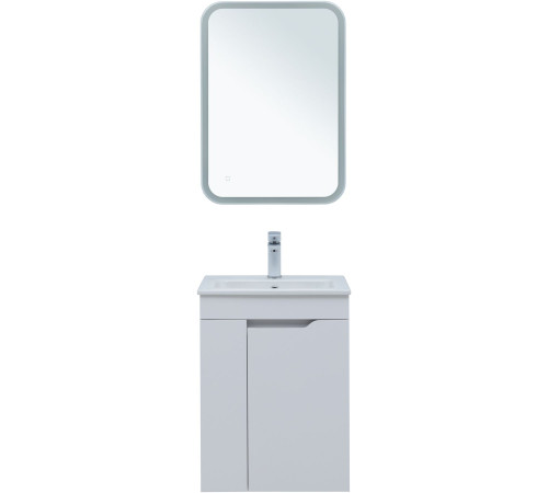 Тумба под раковину Aquanet Практика 50 белый матовый