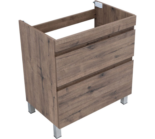 Тумба под раковину Aquanet Нота New 75 напольная, дуб веллингтон табак