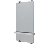 Полотенцесушитель электрический Allen Brau Infinity 80x44 с рейлингом и креплением, серебро браш