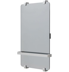 Полотенцесушитель электрический Allen Brau Infinity 80x44 с рейлингом и креплением, серебро браш