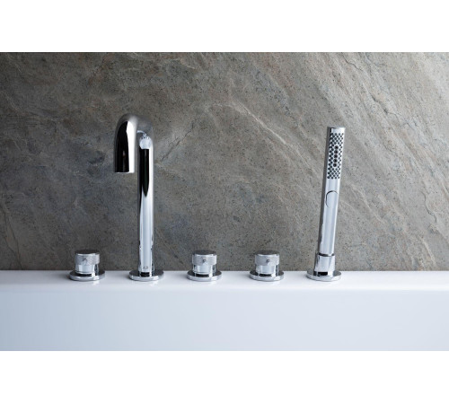 Смеситель на борт ванны Allen Brau Priority 5.31007-00 (с внутренней частью) хром