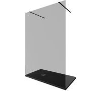 Душевая перегородка Allen Brau Infinity 2 140 3.21052.BBA.T черный браш