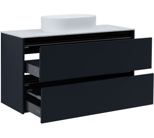 Тумба под раковину Allen Brau Activity 120 1.34007.AM антрацит матовый/черный браш