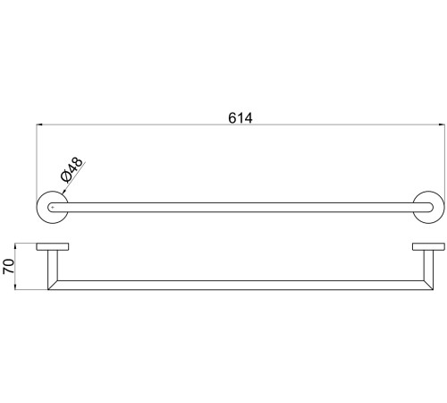 Держатель для полотенец Allen Brau Priority 6.31011-00 хром