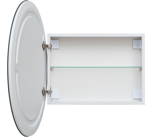 Зеркальный шкаф Aquanet Оптима 80 белый, с LED подсветкой