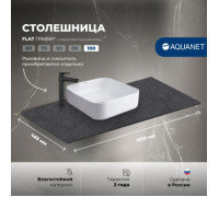 Столешница Aquanet Flat 100 графит, с отв. слева