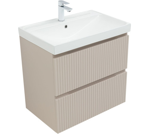 Тумба под раковину Aquanet Джейн (Flat) 70 бежевый