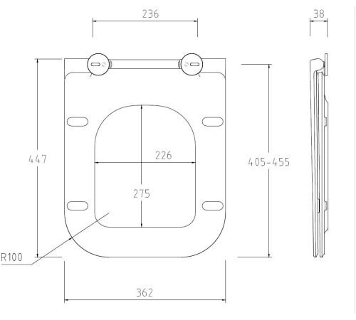 Крышка-сиденье для унитаза Allen Brau Liberty 4.33015.20 белый