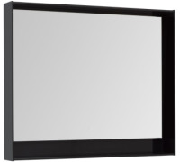 Зеркало Aquanet Милан 100 LED черный глянец