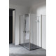 Душевой уголок Allen Brau Priority 140x90 3.31011.BA + 3.31017.BA серебро браш