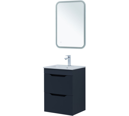 Тумба под раковину Aquanet Практика 50 маренго (2 ящика)