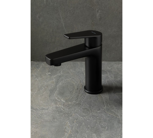 Смеситель для раковины Allen Brau Eclipse 5.E1001-31 (с донным клапаном) черный матовый