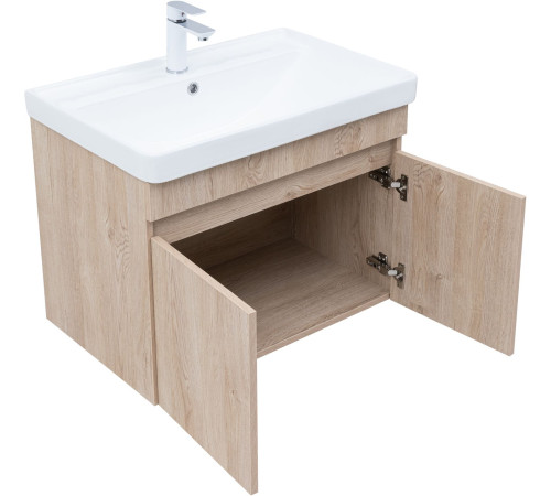 Тумба под раковину Aquanet Оптима 70 дуб светлый