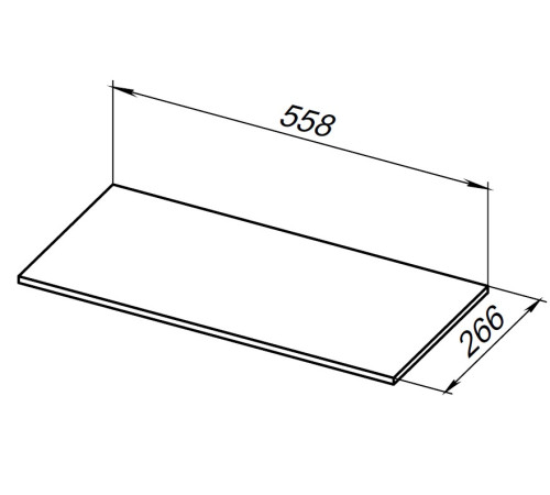 Полка для стеллажа Allen Brau Liberty 60 1.33010.B бежевый