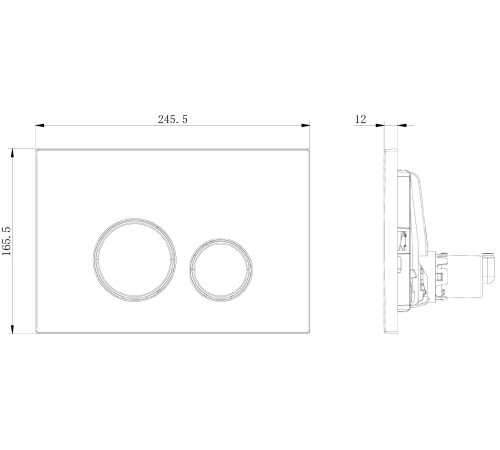 Клавиша смыва Allen Brau Priority 3.0 9.20A01.CGM олива
