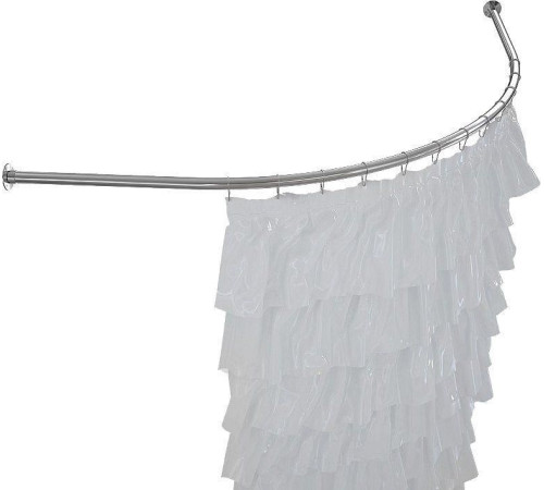 Карниз для ванны Aquanet Capri полукруглый 160х100 хром