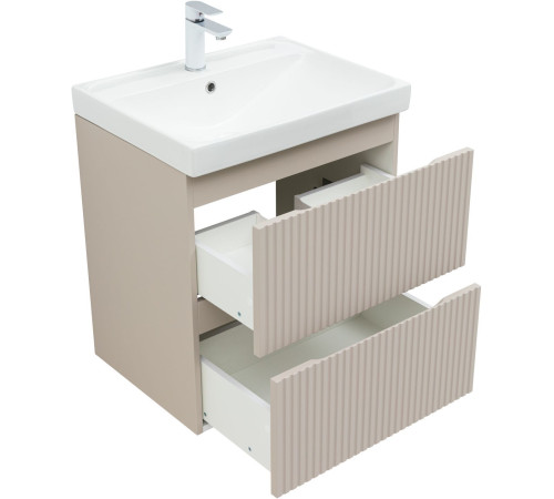 Тумба под раковину Aquanet Джейн (Flat) 60 бежевый
