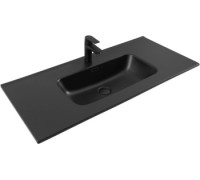 Раковина Aquanet Flat 100 черная матовая