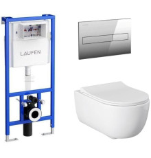 Унитаз с инсталляцией Allen Brau Priority 00301296/8.9466.0.000.000.1 белый глянец