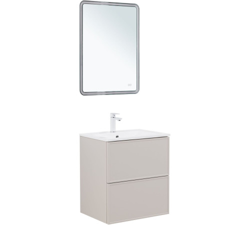 Тумба под раковину Aquanet Арт 60 бежевый