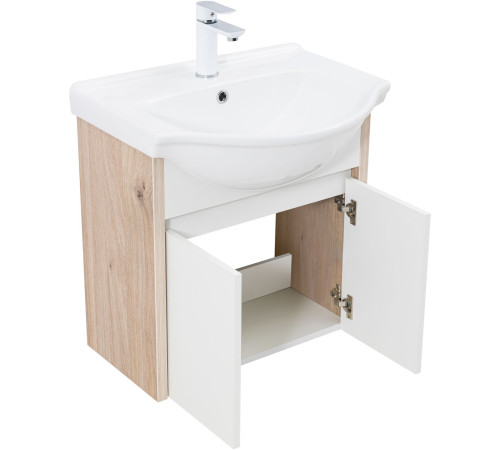 Тумба под раковину Aquanet Сидней 60 дуб кантри/белый