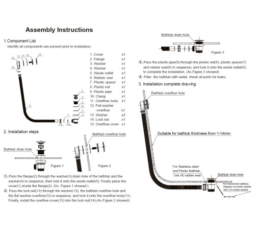 Слив-перелив для ванны Allen Brau Priority 5.31027-GB золото