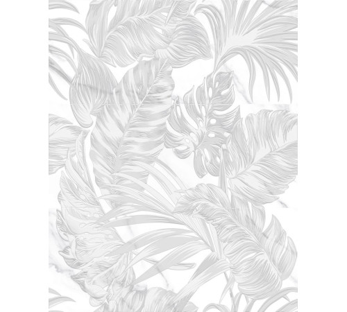 10300000240 Декор Anima белый 01 панно из 3 плит матовый 75x60