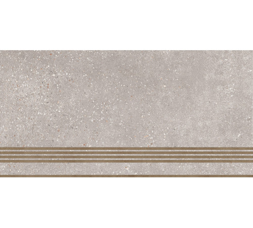 ST183VG Ступень Coral Rock серая неполированная 30x60