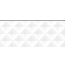 10100001345 Плитка настенная White Planet белая 02 глянцевая 25x60