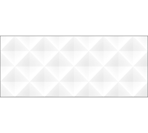 10100001345 Плитка настенная White Planet белая 02 глянцевая 25x60