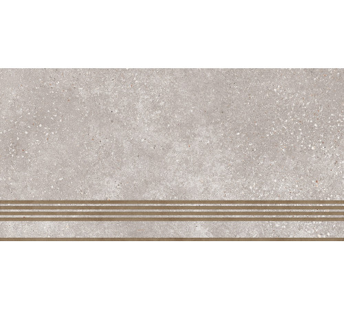 ST183VG Ступень Coral Rock серая неполированная 30x60