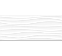 10100001346 Плитка настенная White Planet белая 03 глянцевая 25x60