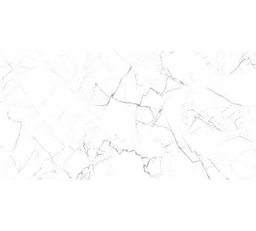 GT95VG Плитка настенная Solo белая глянцевая 25x50