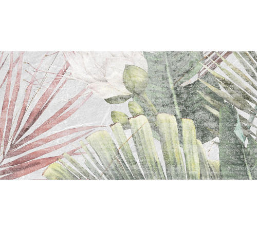 GT137VG Плитка настенная Aventura серая тропики матовая 25x50