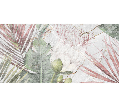 GT137VG Плитка настенная Aventura серая тропики матовая 25x50