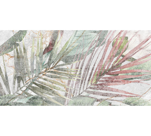 GT137VG Плитка настенная Aventura серая тропики матовая 25x50