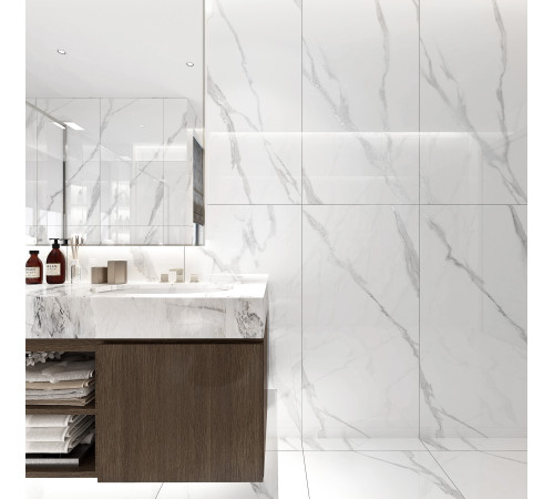 GT1206012703PSiR Керамогранит Arrow белый полированный 60x120