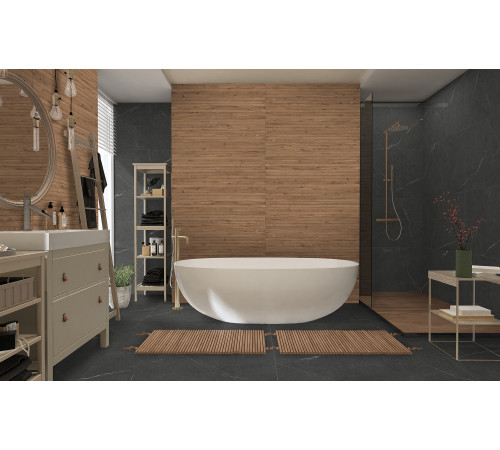 GT1206014365MR Керамогранит Lakeside черный линии матовый 60x120