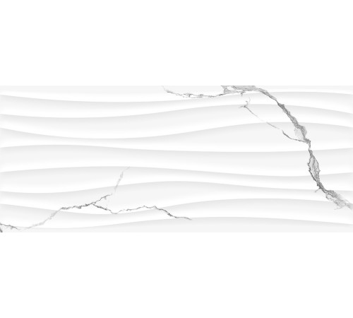 10100001339 Плитка настенная Arto белая 02 глянцевая 25x60